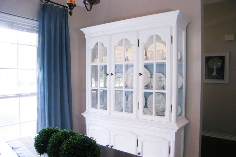 Amazing DIY China Cabinet Makeover (in White & French Blue!)