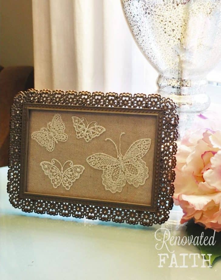 small butterfly frame