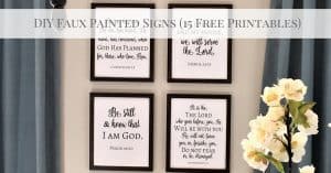 DIY Faux Painted Signs #paintedsigns #diysigns