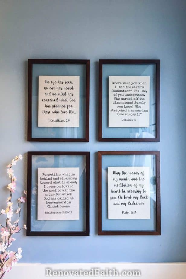 floating frame wall art