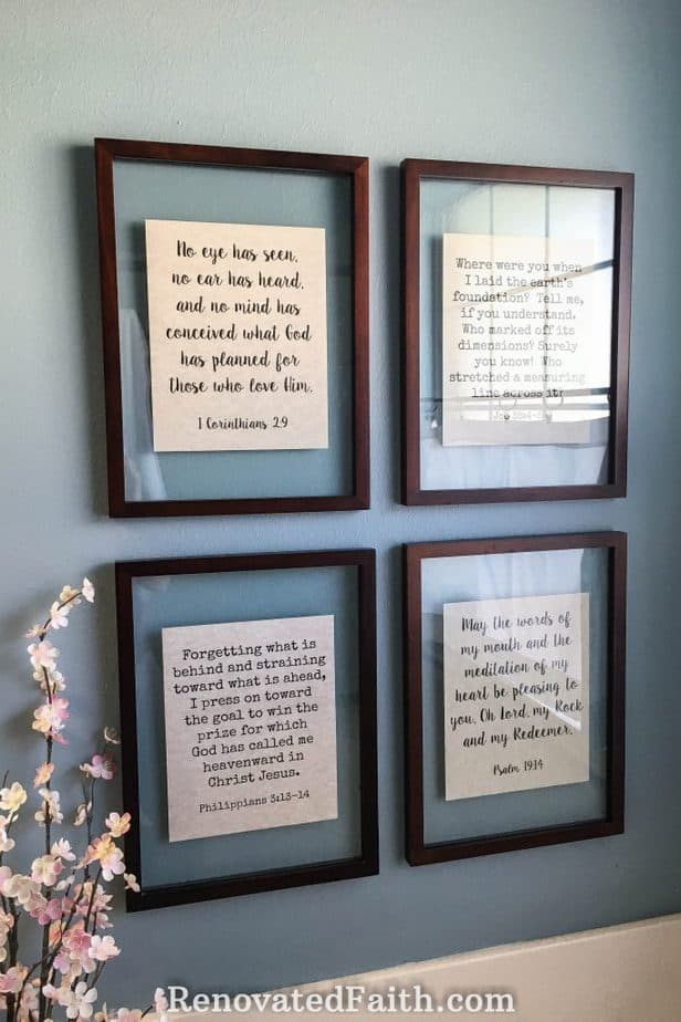 diy scripture wall art