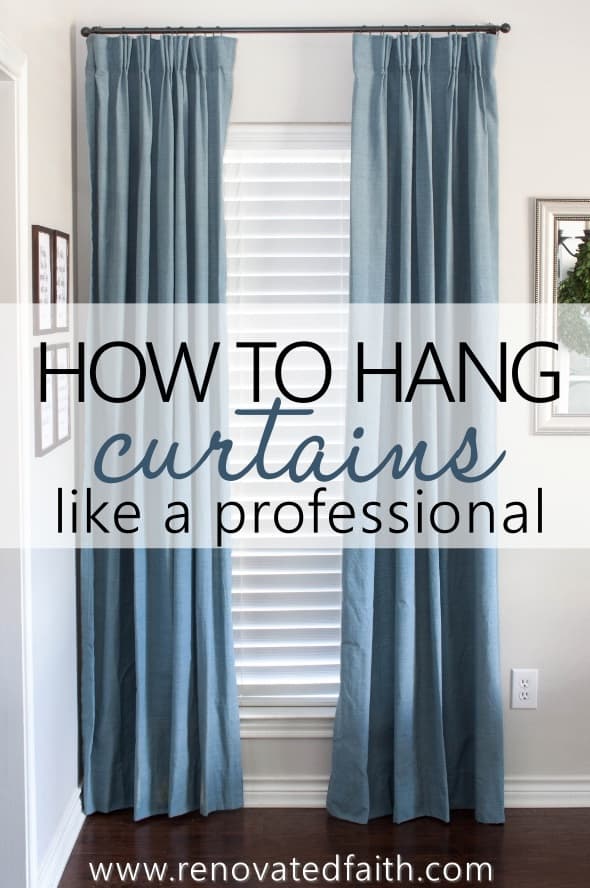 How To Hang Curtains Renovated Faith, How To Hang Valance Curtain Rods