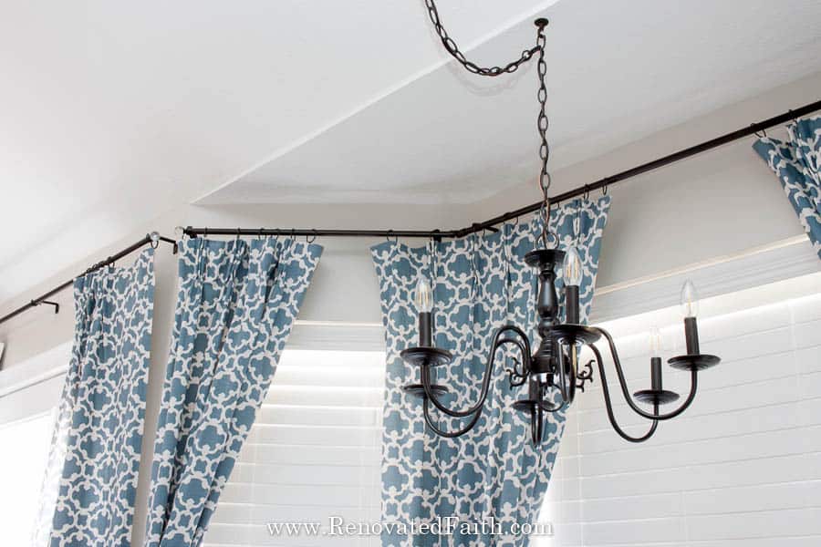 Bay Window Curtain Rods Renovated Faith, How To Make A Custom Shower Curtain Rod