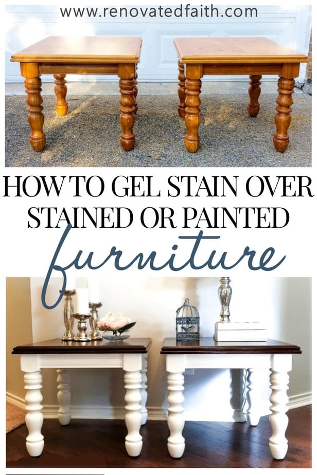 gel stain over paint
