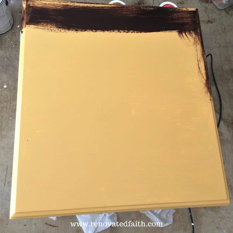 EASIEST Gel Stain Over Stain Technique (How to Gel Stain Over Paint!)