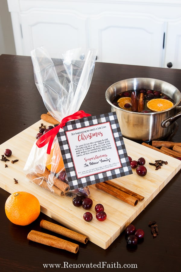 Holiday Stovetop Potpourri + Free Printable - Kitchen Joy