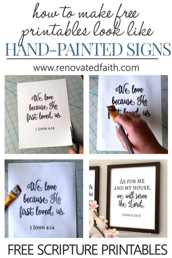 faux handpainted signs