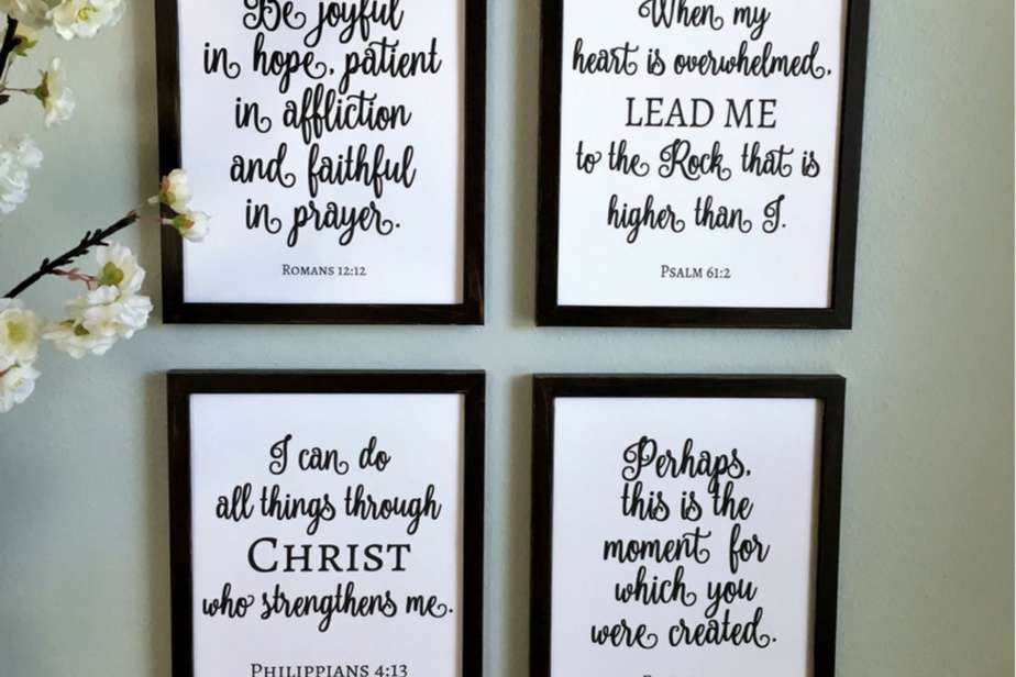 The Easy Way to Make DIY Painted Signs (Free Scripture Printables)