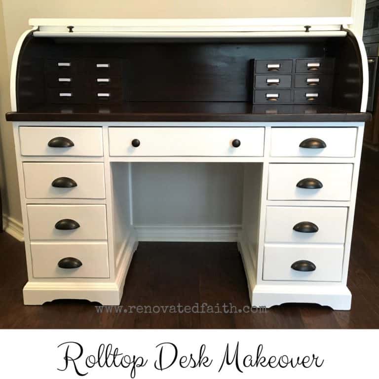 Refinished Roll Top Desknull