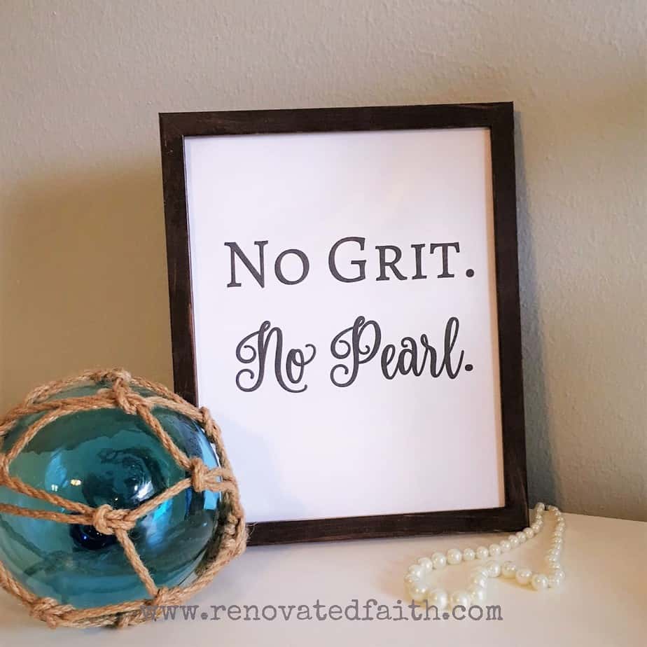 no grit no pearl