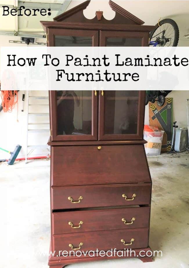 How To Paint Laminate Furniture So It Looks Like Painted Wood