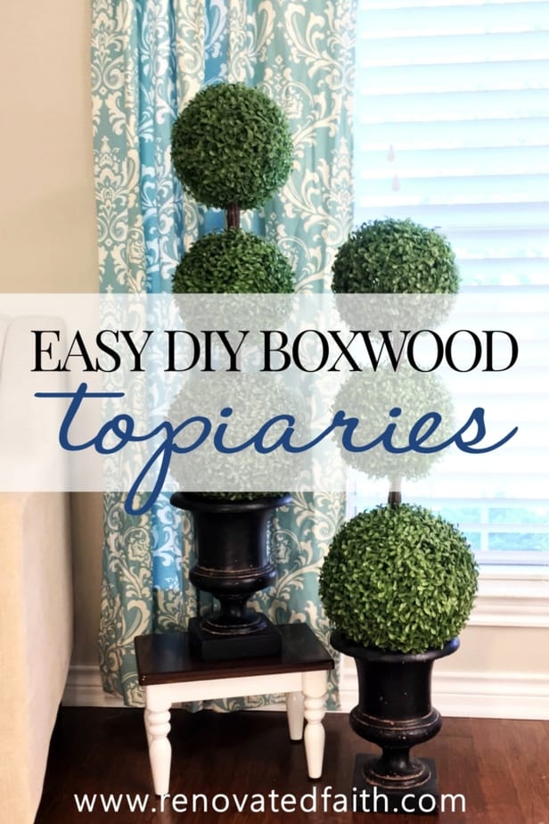 topiary decorating ideas