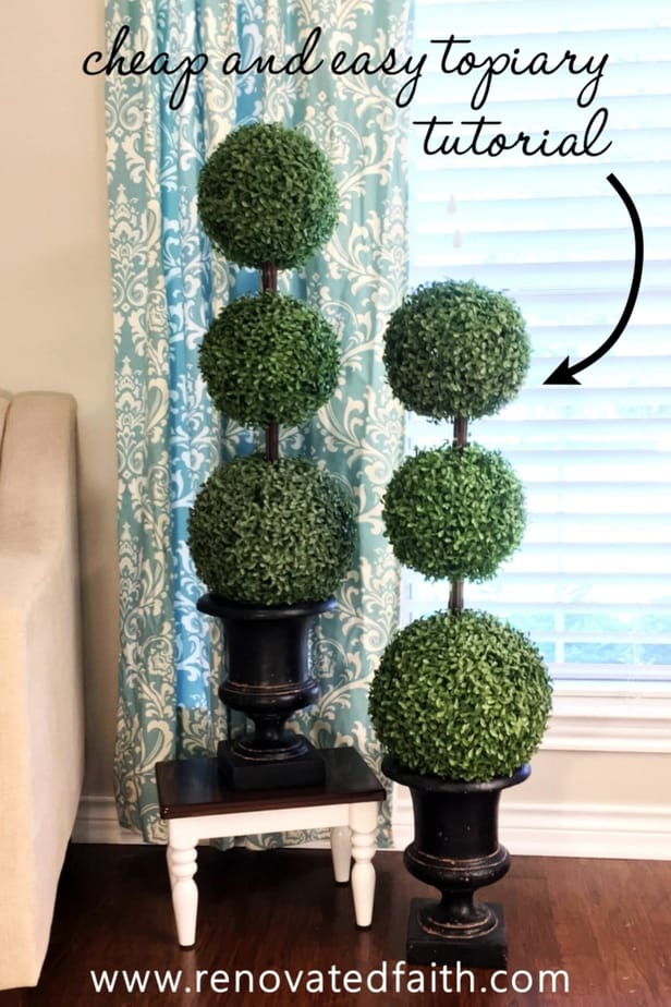 topiary decorating ideas