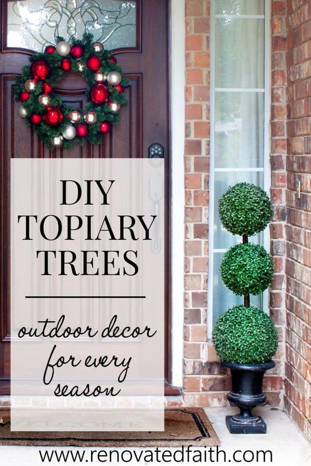 diy topiary trees