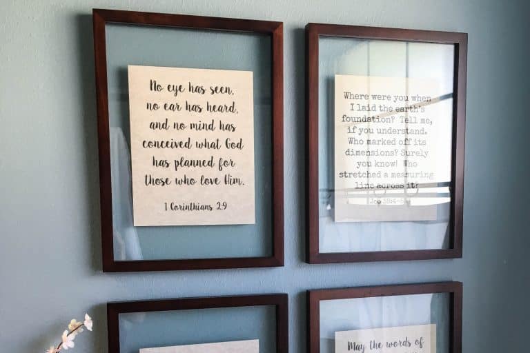 DIY Floating Picture Frame Tutorial {Reminders of God’s Word In Your Home}