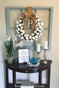 Easy, DIY Cotton Wreath for Less Than $10