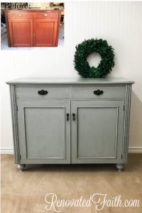 Upgrade any furniture piece by adding feet for a more sophisticated look! How To Add Legs To Furniture (Buffet Reveal) #furniturefeet #furniturelegs
