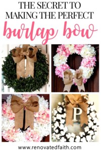 burlap bow tutorial