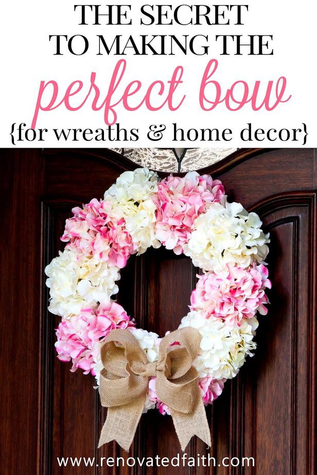 How to Make a Burlap Bow Wreath - Attempts At Domestication