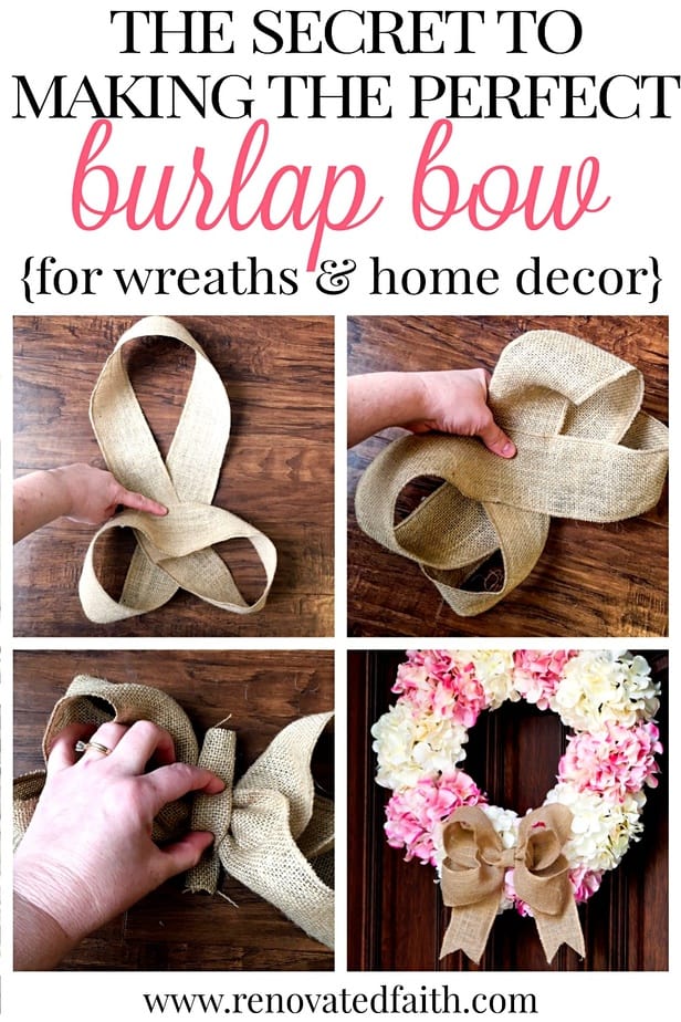How To Make A Burlap Bow With Wired Ribbon All You Need