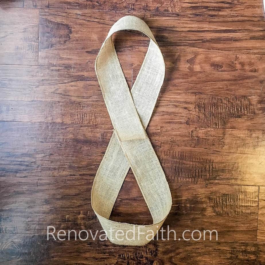 How to Make A Burlap Bow (The Easiest Bow Hack!)