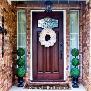 diy hydrangea wreath
