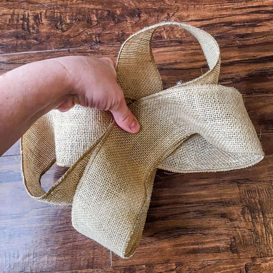 How to Make A Burlap Bow (The Easiest Bow Hack!)