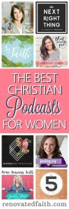 Best Christian Podcasts For Women #bestchristianpodcasts #jenwilkin #emilypfreeman #christinehoover #toppodcasts #renovatedfaith www.renovatedfaith.com