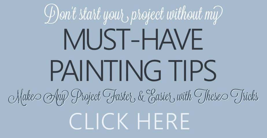 Must-Have Painting Tips - Don't start your DIY project without these painting tips. These painting tricks will make any furniture makeover or wall painting project go faster and smoother. FREE DOWNLOAD. #renovatedfaith #paintingtips #paintingtricks #furnituremakeover