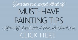 Must-Have Painting Tips - Don't start your DIY project without these painting tips. These painting tricks will make any furniture makeover or wall painting project go faster and smoother. FREE DOWNLOAD. #renovatedfaith #paintingtips #paintingtricks #furnituremakeover
