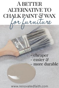 chalk paint dark wax alternative
