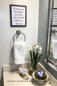 Bird Nest Decor / DIY Framed Nest Art - What is it about bird's nests that are so inviting? Maybe it's the hint of spring or the thought of something new and wonderful on the horizon. This post will help you implement some bird's nest decor ideas in your home as well as make your own DIY framed nest art. #diyframedart #nestwallart #birdnestdecor #birdnest #renovatedfaith www.renovatedfaith.com