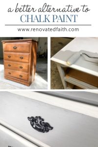 dresser being paint with a roller and gray paint