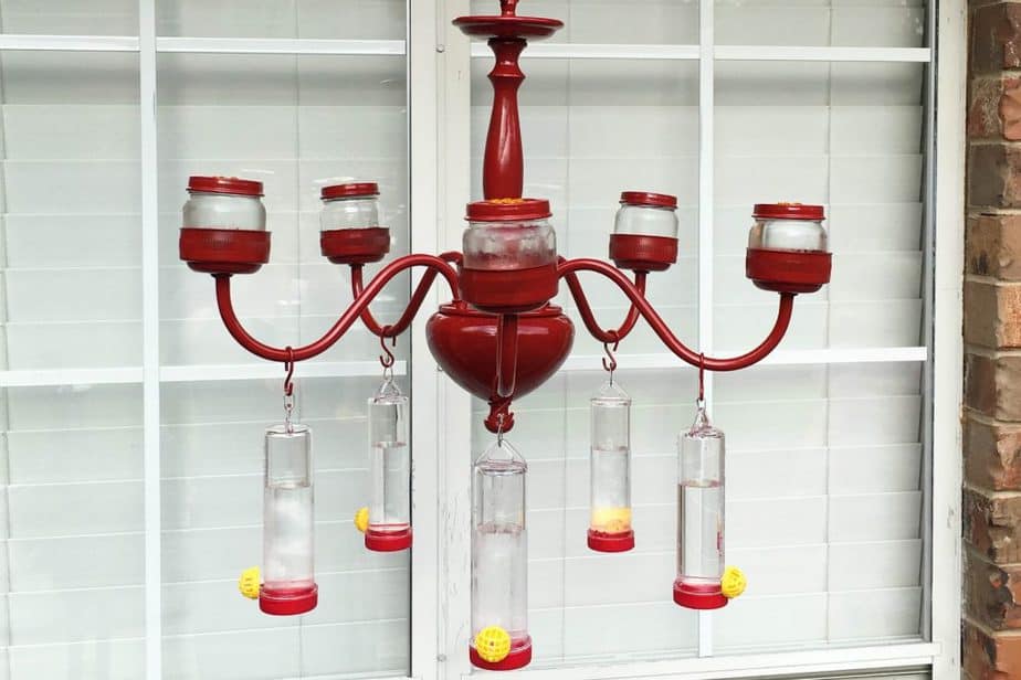 How to Make a DIY Chandelier Hummingbird Feeder On A Budget