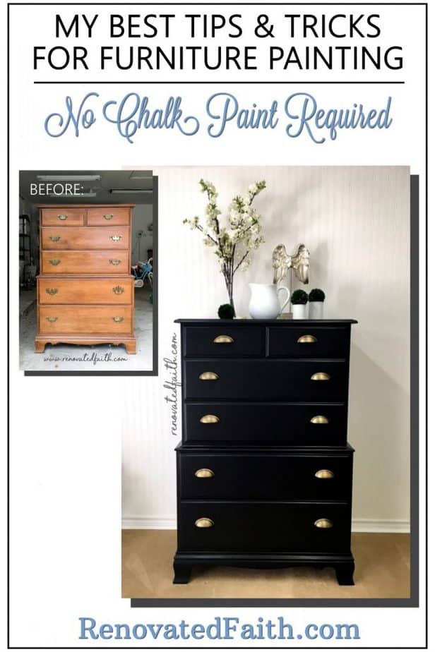 How to Paint Furniture with Black Chalk Paint: Part 2 - A Well