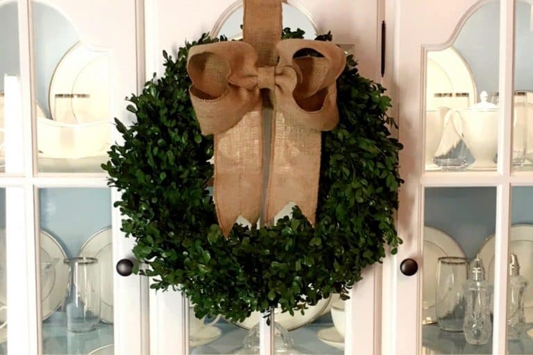 How to Know Whether to Buy or DIY Home Decor {How To Make a Boxwood Wreath}