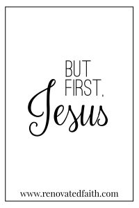 but first, Jesus