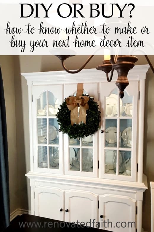 Should I DIY or buy?  Here are 5 tips to help you decide whether to buy or make your next home decor item, as well as the best way to "make" a boxwood wreath.  How to make an artificial boxwood wreath. DIY preserved boxwood wreath.  How to make a real a real boxwood wreath. #boxwoodwreath #preservedboxwood #boxwoodsprigs