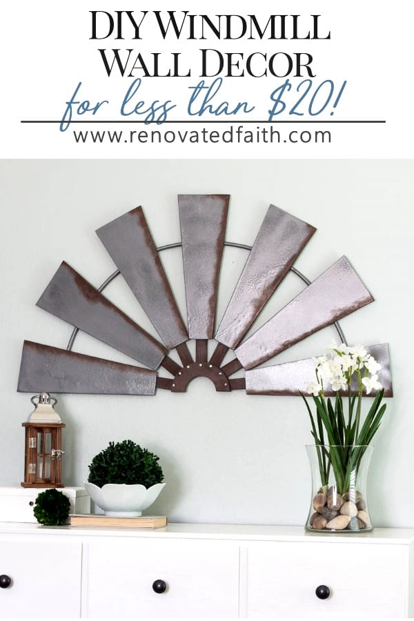 DIY Windmill Wall Decor