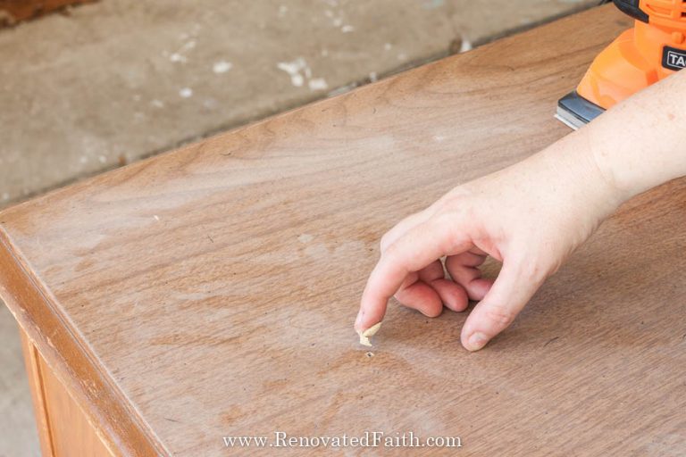 How to Sand Furniture Before Painting (In 5 Minutes!)