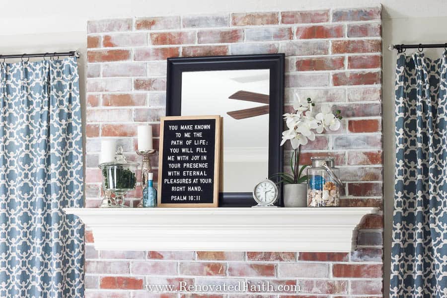 How To Whitewash A Brick Fireplace (Easiest Method for 2024!)