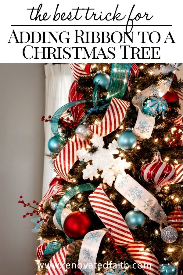 18 Best Christmas Tree Ribbon Ideas - How to Put Ribbon on a Tree