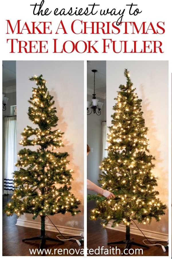 How To Make Christmas Tree Look Fuller Renovated Faith