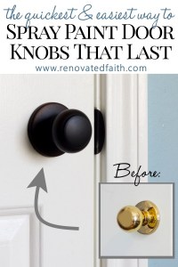spray paint door hardware