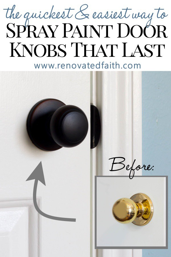 How To Spray Paint Door Knobs That Last Refinishing Door