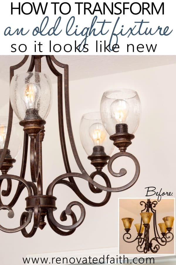 Light Fixture Makeovers Diy, How To Remove Old Hanging Light Fixture