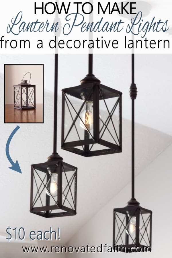 Lantern on sale light fitting