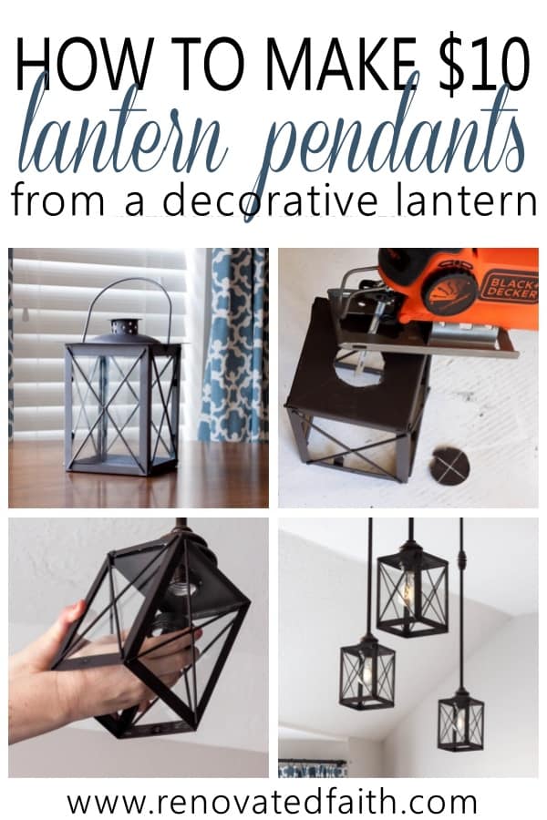 diy lantern pendant light