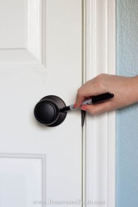 spray paint door knobs