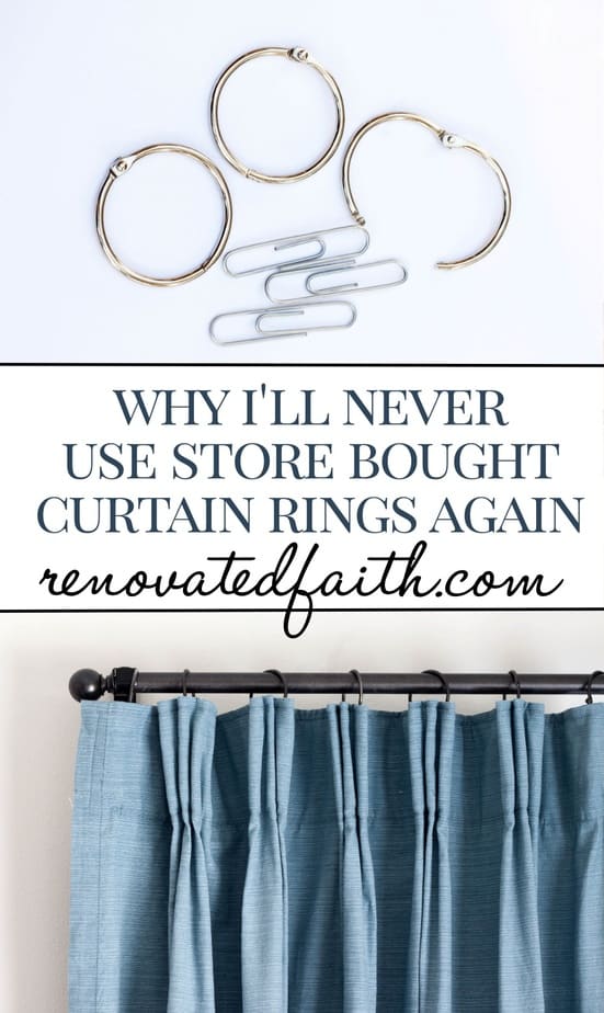 Diy Curtain Rings Renovated Faith, How To Make Shower Curtain Rings